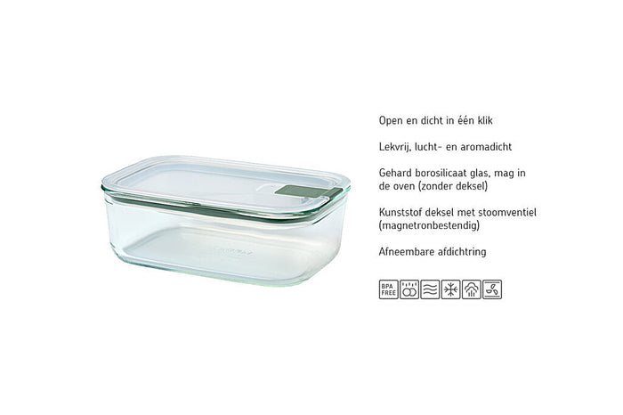 Glas vershouddoos EasyClip 1500 ml - Nordic sage