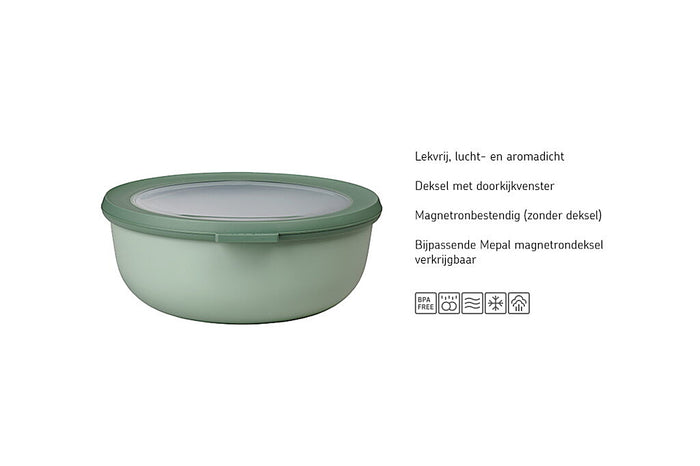 Multikom Cirqula 3-delige set (500+1000+2000 ml) - Nordic sage