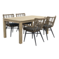 VDG Jasmine natural|Rome grey 170 cm. tuinset - 5-delig