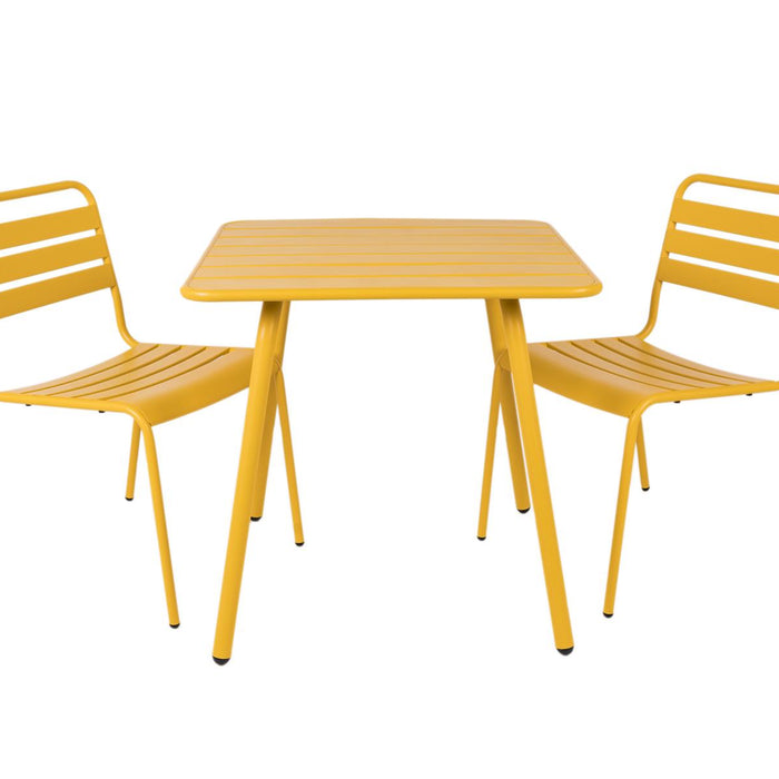 Metalen tuinset Max okergeel 80 cm
