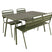 Metalen tuinset Max olijfgroen 150 cm