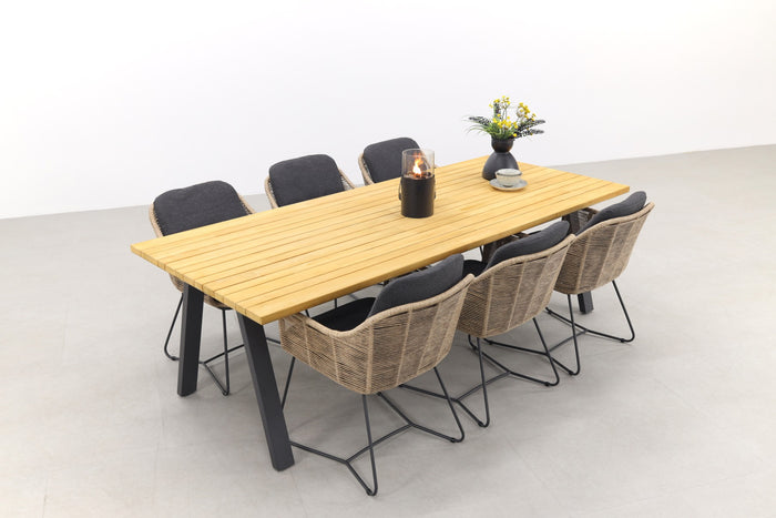 Taste Belmond naturel|Ambassador 240x100 cm. tuinset - 7-delig