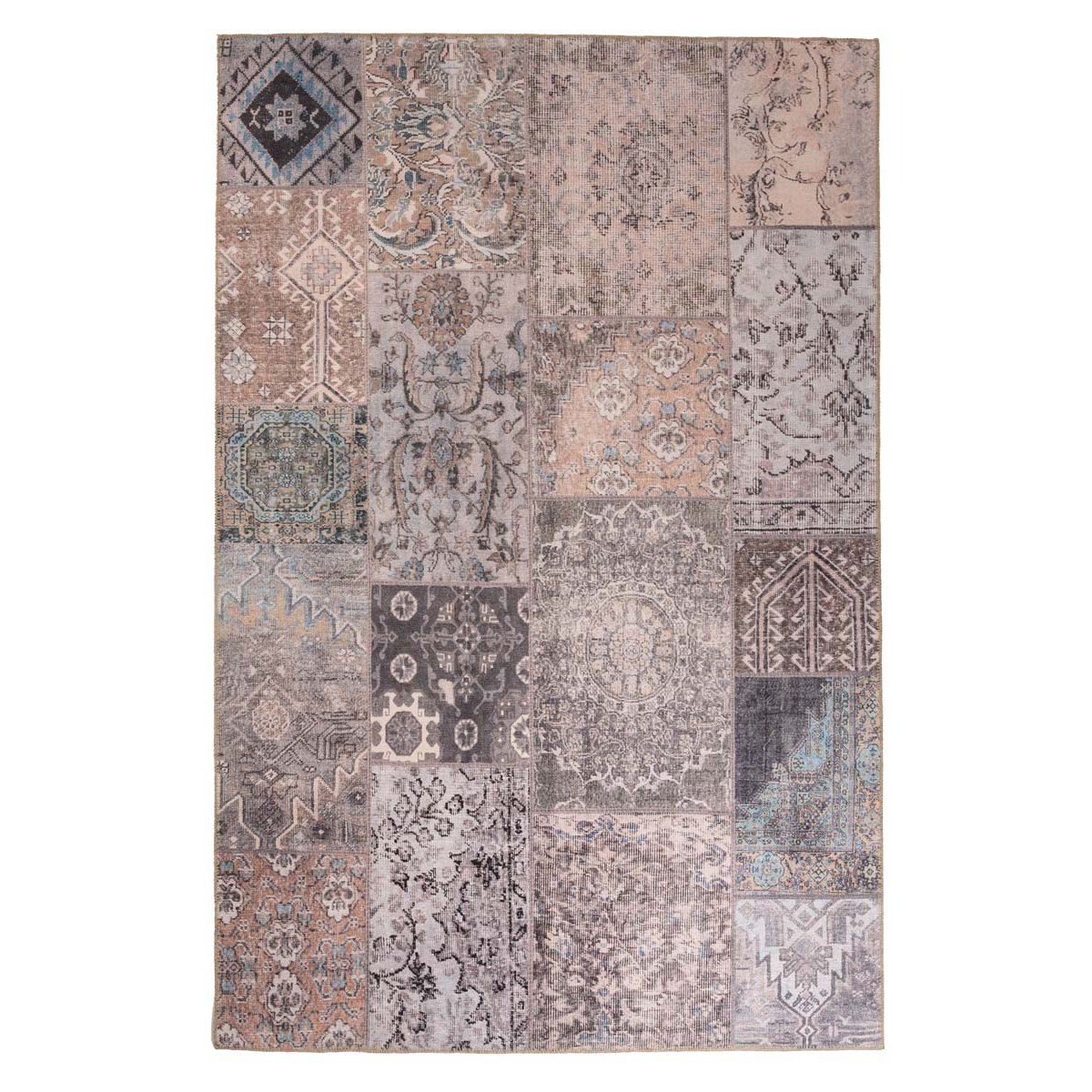 Heritaged Patchwork vloerkleed - Fade Dreamer beige - 152x230 cm