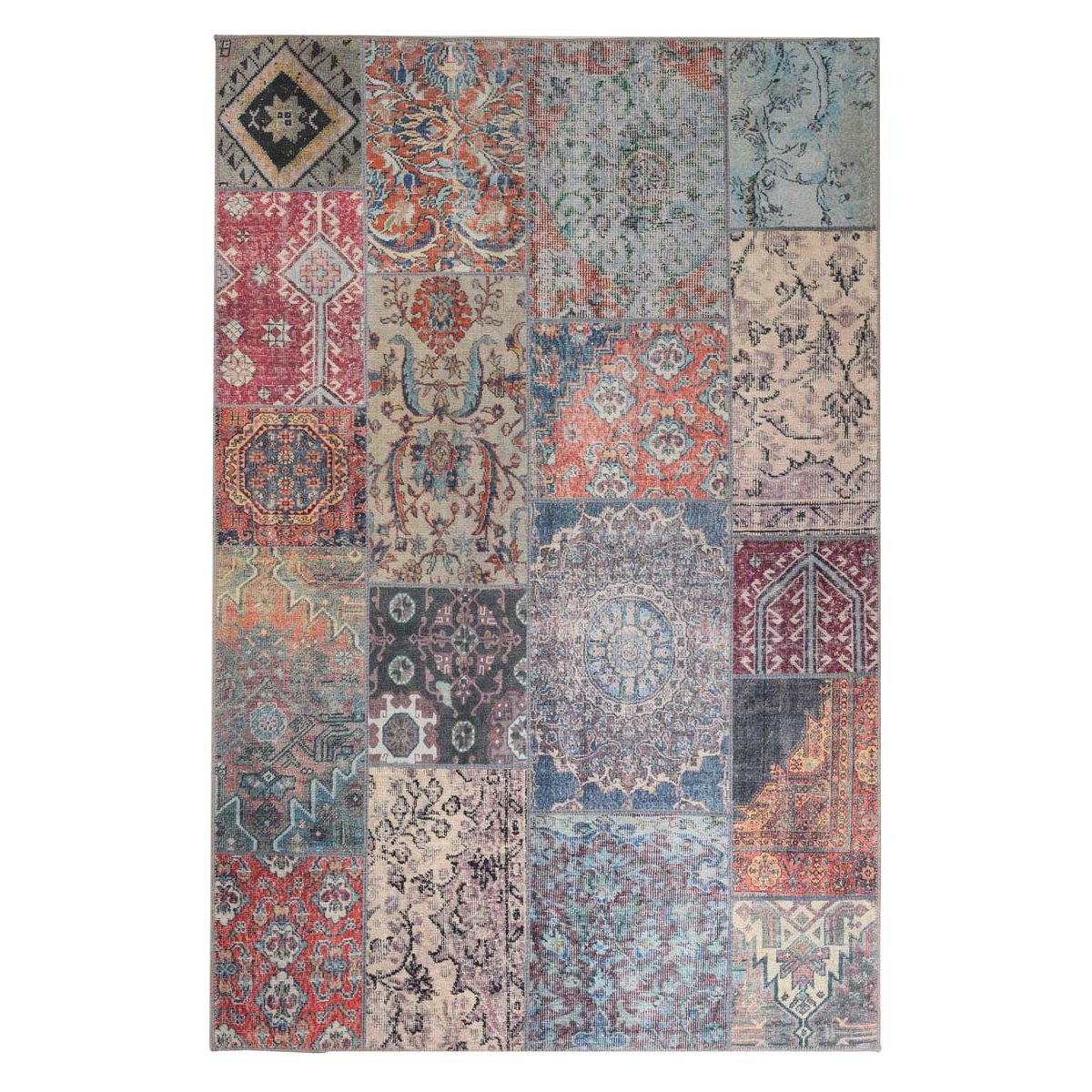 Heritaged Patchwork vloerkleed - Fade Dreamer multi - 140x200 cm