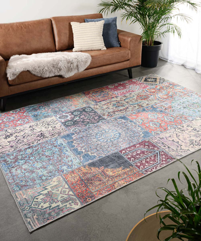 Heritaged Patchwork vloerkleed - Fade Dreamer multi - 140x200 cm