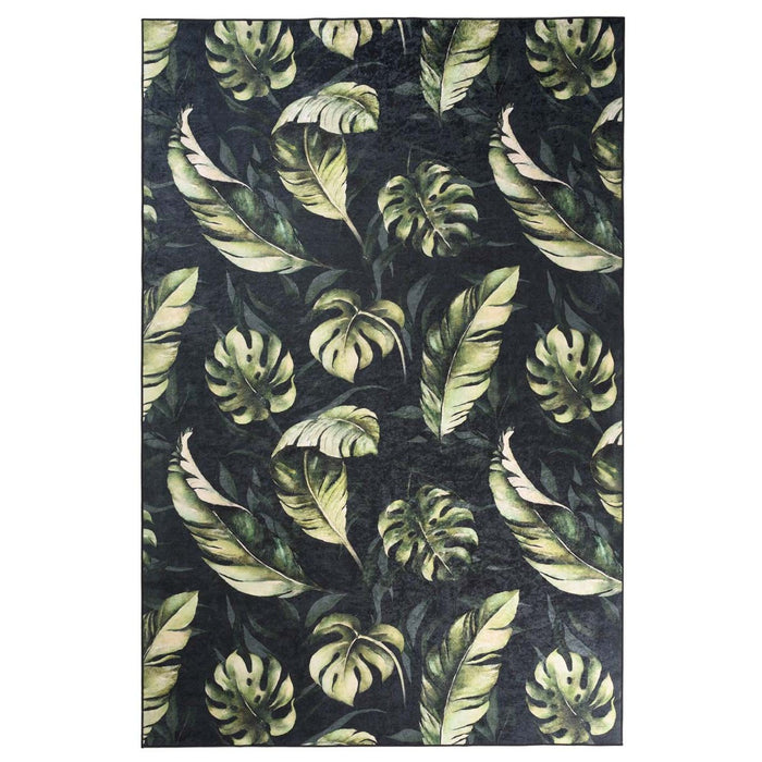 Tapeso Vloerkleed jungle wasbaar - Moderna groen - 80x150 cm