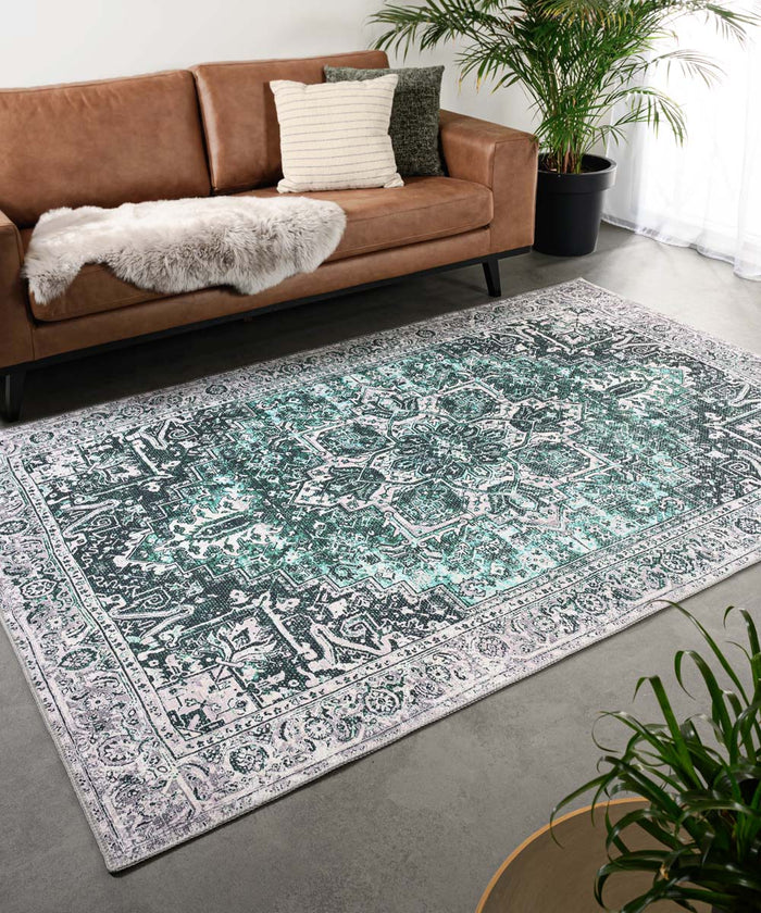 Heritaged Vintage vloerkleed - Fade No.3 groen - 152x230 cm