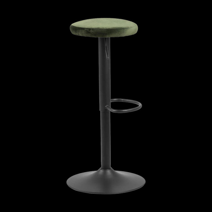 Lisomme Emma velvet barkruk donkergroen - 80 cm