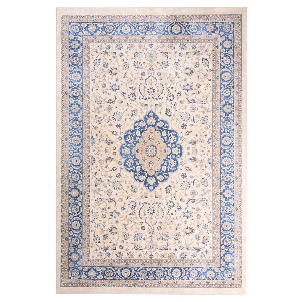 Tapeso Perzisch tapijt wasbaar - Moderna blauw - 160x240 cm