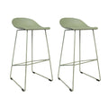 Livin24 Barkruk Ellen groen Scandinavisch design 76 cm - barkrukken