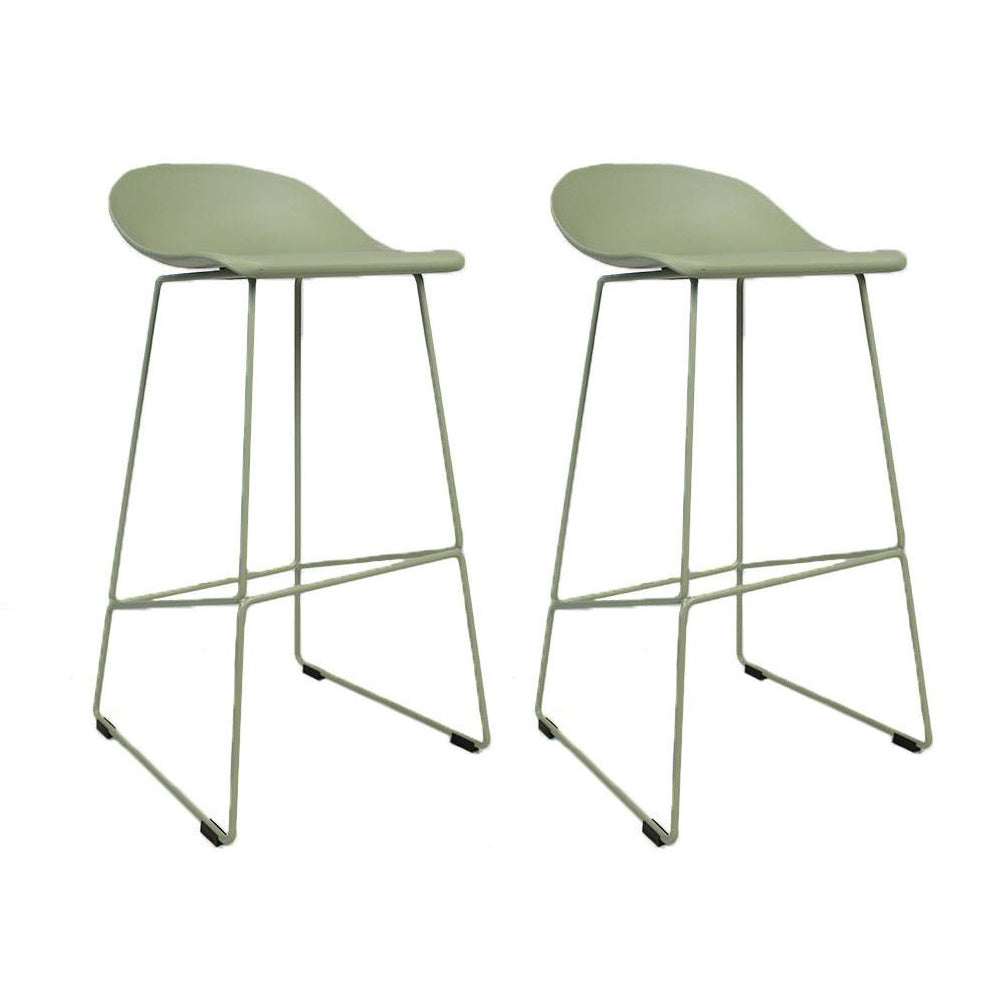 Livin24 Barkruk Ellen groen Scandinavisch design 76 cm - barkrukken