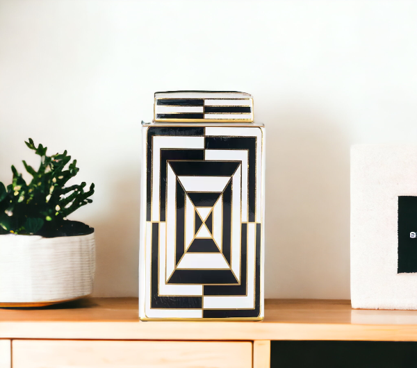 Richmond Pot Filou groot (Black|white)