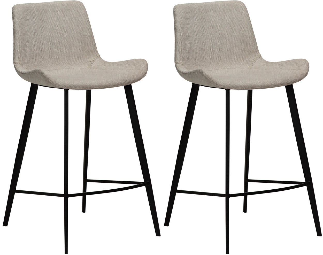 Dan-Form Hype Barkruk - Set Van 2 - Zithoogte 65 Cm - Stof Zand