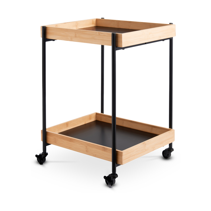 Lisomme Soof houten keukentrolley bamboe - 45 x 38 cm