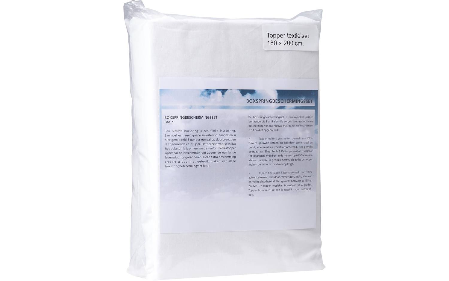 Goossens Boxspringbeschermingsset Infinity Bbs, (molton + hoeslaken)