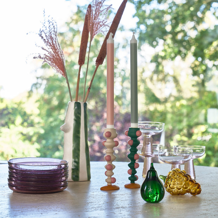 Villa Collection Styles Kandelaar H 18 cm - Groen