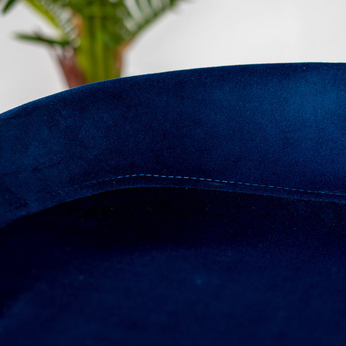 Bronx71 Velvet barkruk Oslo blauw 66 cm