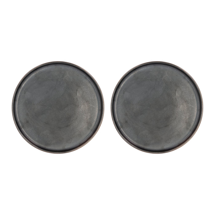 Villa Collection Fjord Ontbijtbord Ø 20,5 cm - 2st. - Zwart