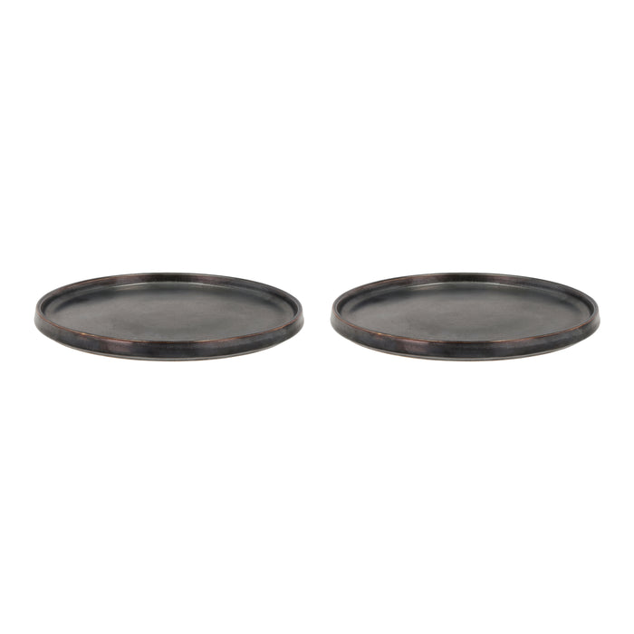Villa Collection Fjord Dinerbord Ø 26,5 cm - 2st. - Zwart