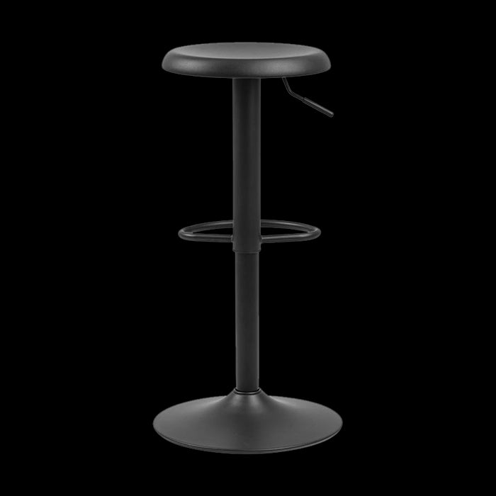 Lisomme Emma barkruk mat zwart - in hoogte verstelbaar