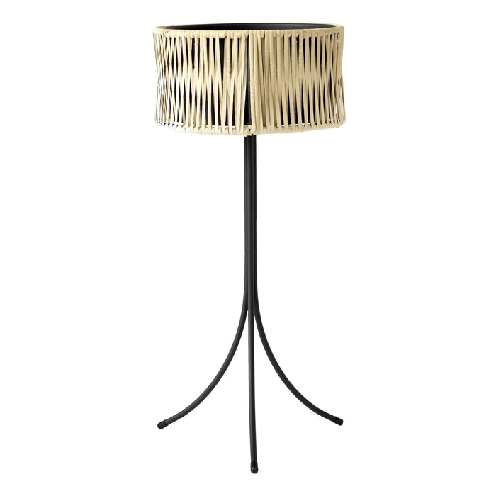 Audo Copenhagen Umanoff plantenbak H69 zwart|rattan