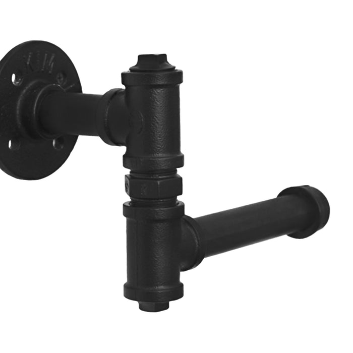 QUVIO Toiletrolhouder industrieel - Metaal - Zwart