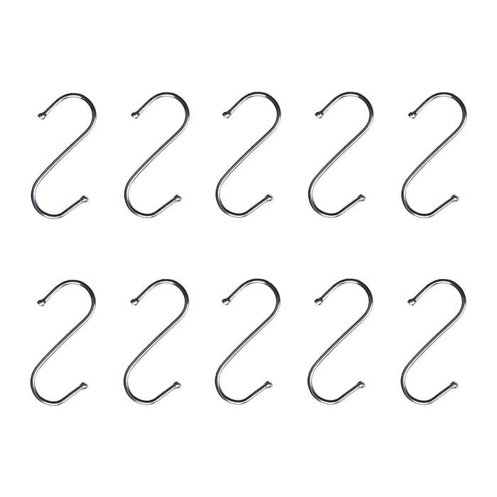 QUVIO Ophanghaken - RVS - zilver - S - 6,5 cm (h) - 10 stuks