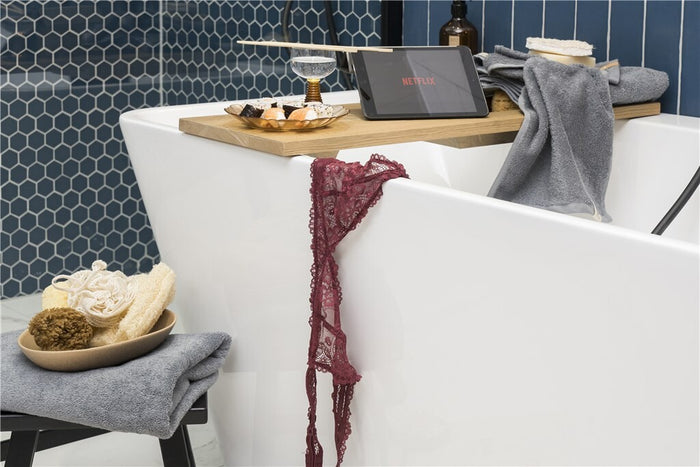 Dindi Home - Badlaken Soft Beauty Uni -  - Blauw | Grijs