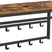 Furnilux - Wand kapstok met plank - wandrek met 10 haken en stangen