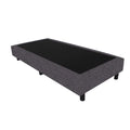 Bedworld Boxspring 80x200 - Linnenlook - Donker grijs (S05)