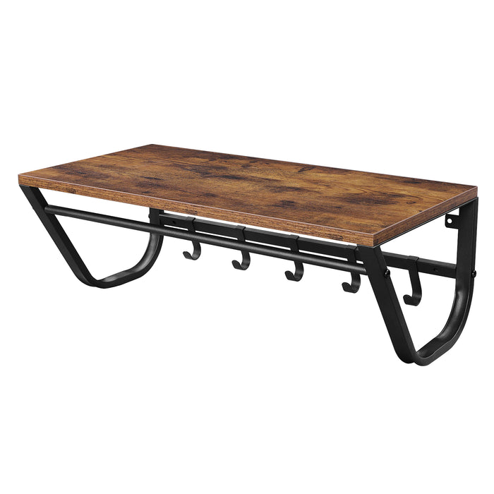 Kapstok voor de Muur of Wand - Rustiek Bruin - Vintage