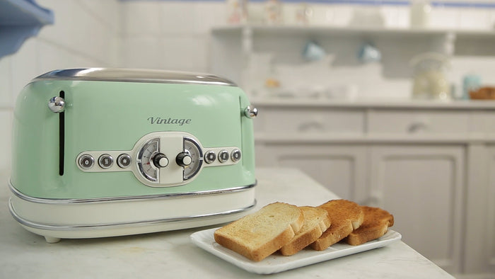 Ariete Broodrooster 4 sneetjes Vintage 1600 W groen
