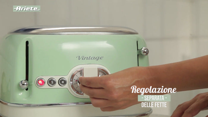 Ariete Broodrooster 4 sneetjes Vintage 1600 W groen