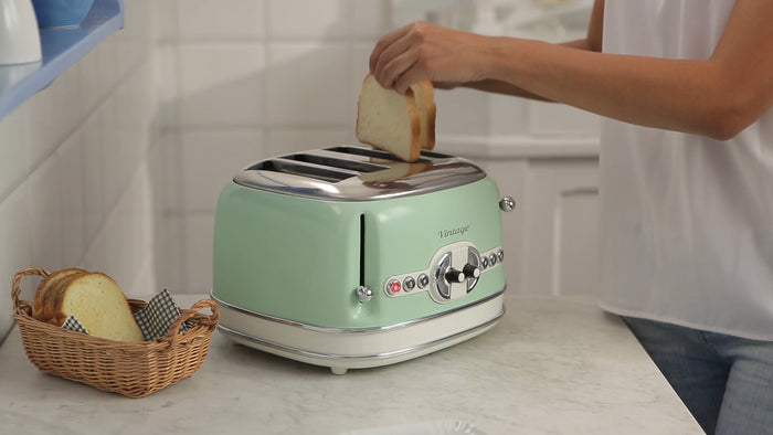 Ariete Broodrooster 4 sneetjes Vintage 1600 W groen