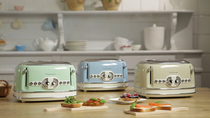Ariete Broodrooster 4 sneetjes Vintage 1600 W blauw