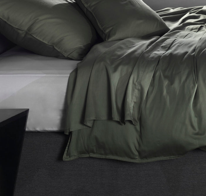 Zo home Satinado Laken Katoen Satijn - army green