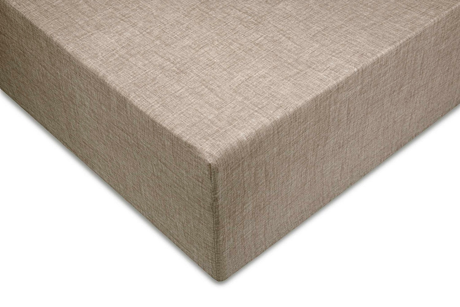 Zo Home Lino Hoeslaken Katoen Linnen Look 35cm Hoek - palm taupe