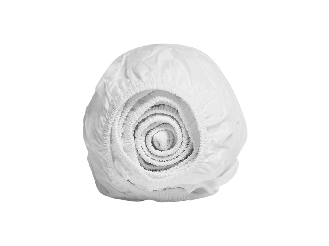 Yumeko hoeslaken percal pure white 160x200x30