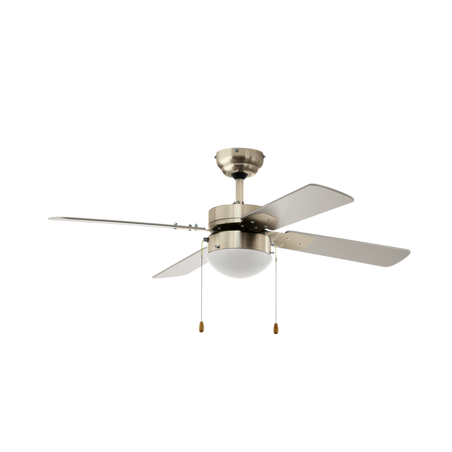 EGLO Gelsina Plafondlamp met Ventilator - 107cm - E14 - Nikkel mat