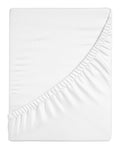 Ten Cate Premium Katoensatijnen Hoeslaken 180x200 - White Whisper