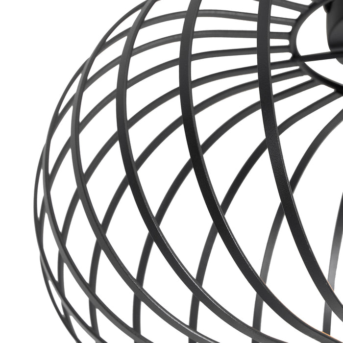 QAZQA Smart plafondlamp zwart 39 cm incl. Wifi G95 - Johanna