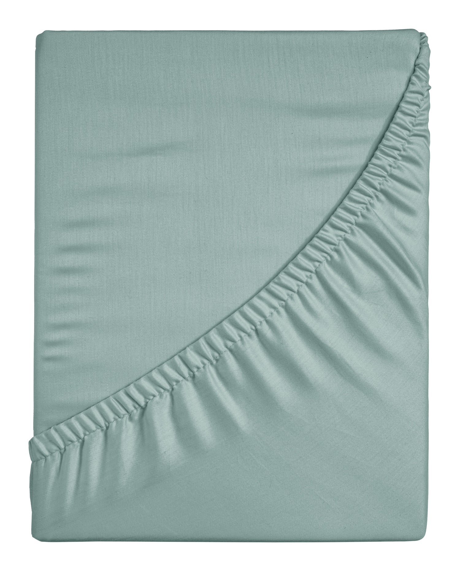 Ten Cate Premium Katoensatijnen Hoeslaken 180x200 - Mineral Mint
