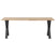 WOOOD Tablo Tafel met Alkmaar Poot - Eiken - 75x220x90