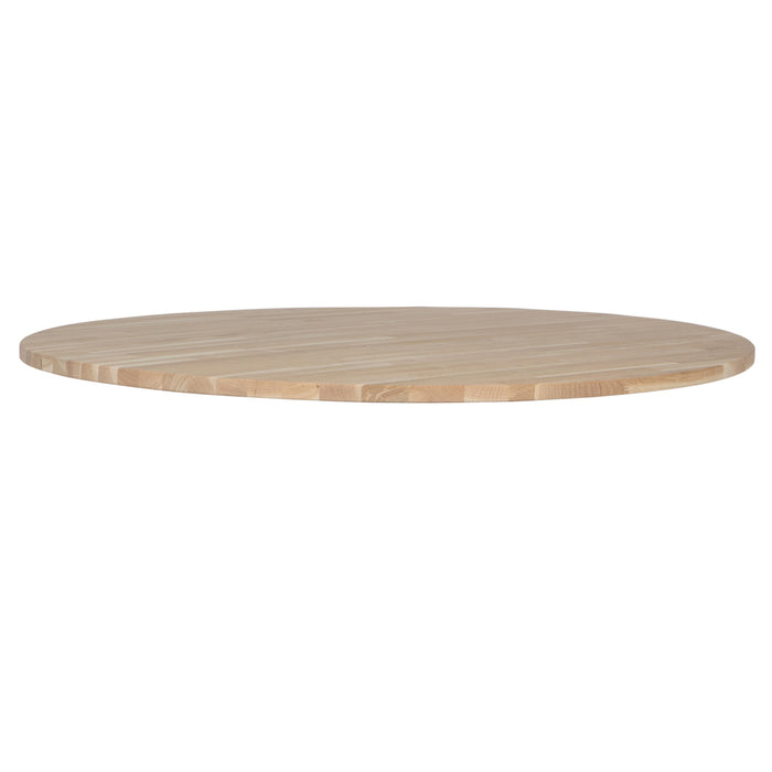 WOOOD Tablo Tafelblad Rond - Eiken - Onbehandeld - 2,4x120x120