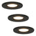 HOFTRONIC 3x Venezia - LED Inbouwspots Badkamer IP65 Zwart