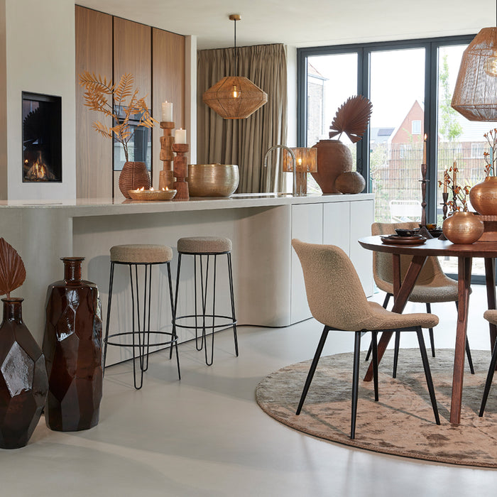 Light & Living Light&living Hanglamp Ø60x37 cm MALLOW jute naturel