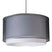 QAZQA Moderne hanglamp met kap  zwart|wit 47|25 - Duo