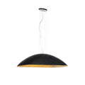 QAZQA Industriële hanglamp zwart met goud 115 cm - Magna