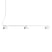 Blush Rail 3 hanglamp LED wit