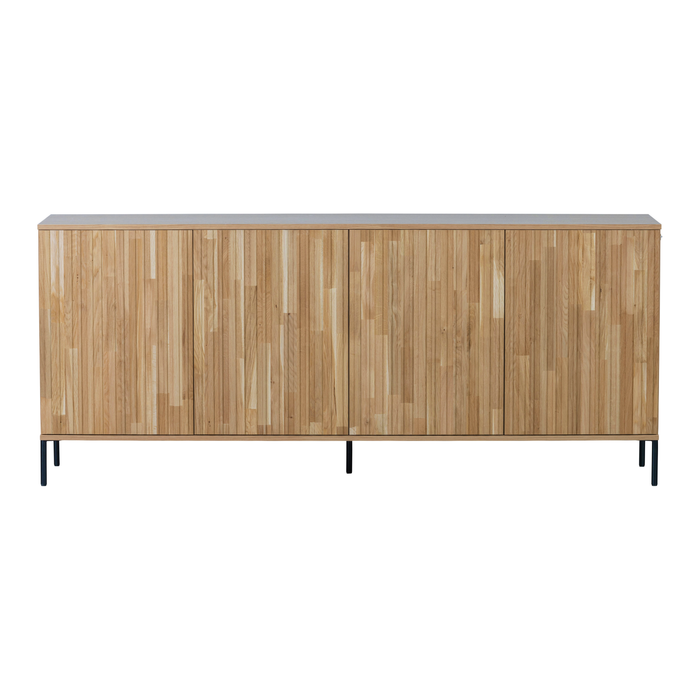 WOOOD New Gravure Dressoir B 200 cm - Eiken - Naturel